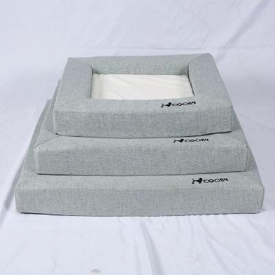 China New Style Breathable Orthopedic Memory Foam Portable Pet Sofa Bed for sale