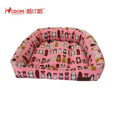 China COOBYPET Sustainable New Products For Pink Printed Cotton Canvas Dog Pet Supplies for sale