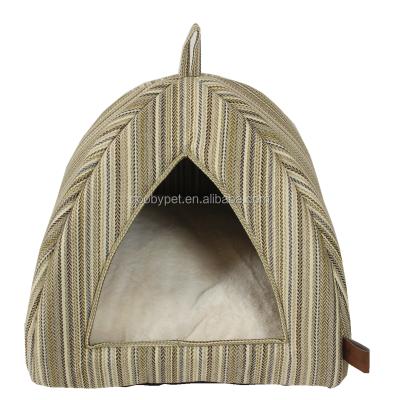 China NEW STYLE Breathable Tripod Model Luxury Comfortable Pet Nest Cat Bed for sale