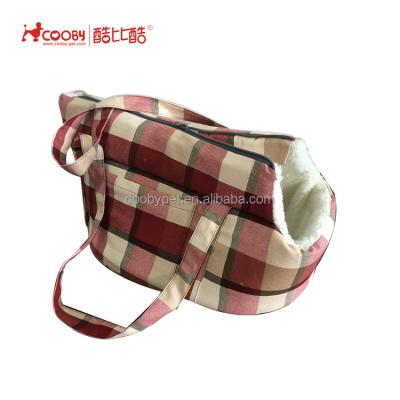 China Fashion New Viable Custom Made Denim Fabric Wholesale Pet Carrier Bag for sale