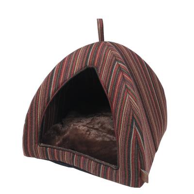 China Wholesale Supply COO-2747 Breathable Fleece Triangle Nest House Cat Cushion Pet Accessories Hot China Supplier for sale