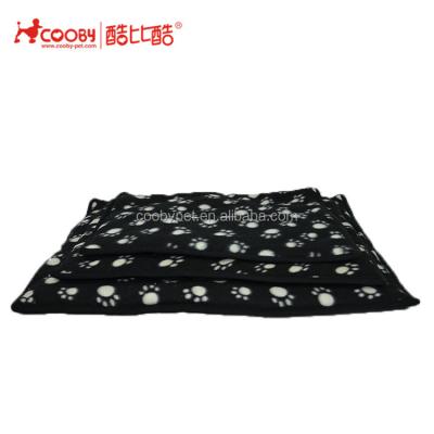 China Durable Footprint Fleece Non-Slip Pet Mattress for sale