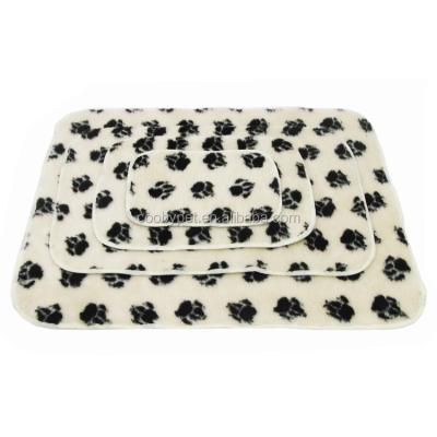 China Viable Doggie Mat Paw Print Cushion Pet Blanket Warm Cat Puppy Kitten Soft 100*70cm Dog Bed Blanket for sale