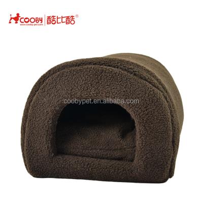 China Sustainable Brown Sherpa Fleece Dog Hood for sale