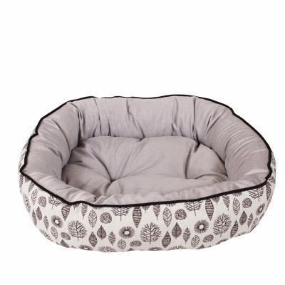 China Deep Sleep Printed Donut Sustainable Heating Bed for Cats and Dogs for sale