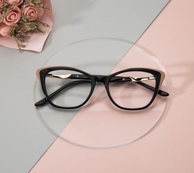 China Cateye drop shipping woman acetate cateye decoration RXable prescription optical glasses for sale