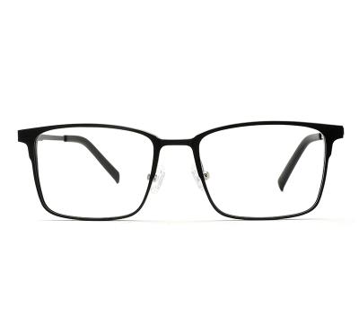 China Rectangle Drop Shipping RXable Classic Prescription Rectangle Metal Man Style Single Vision Glasses for sale