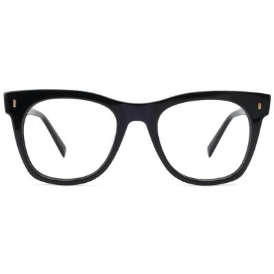 China Rectangle Drop Shipping RXable Unisex Acetate Rectangle Transparent Prescription Glasses for sale