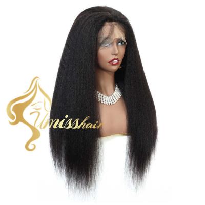 China 40Inches Raw Mink Brazilian Hair 100% Virgin Hair Pre Plucked Cuticle Aligned Cheap Pre Plucked 13x6 HD Swiss Lace Human Hair Frontal Wigs for sale