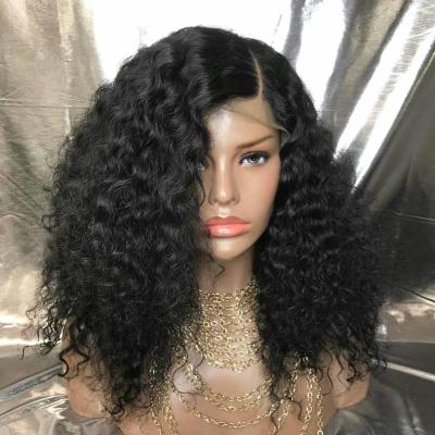 China Water Wave Lace Up Hair Front Wig Healthy Raw Indian Hair Lace Wig Human Hair Wig for sale