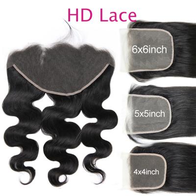 China Silky Straight Swiss Wave 13X6 13x4 HD Lace Headband, 4x4 5x5 6x6 HD Lace Closure With Baby Hair, Ear To Ear Thin Swiss Hd Lace Headband for sale