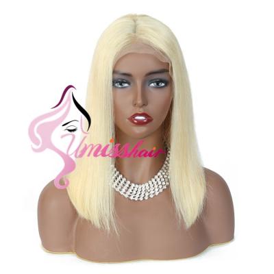 China Free Shipping Silky Straight Wave Divatress Wig, Bob Blonde Lace Front Wig, Caucasian Hair Wigs Ash Blonde for sale