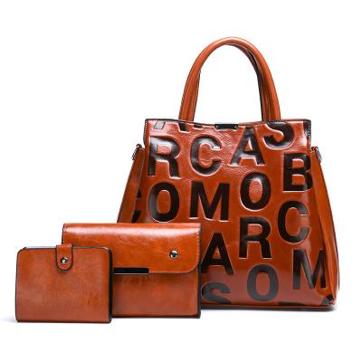 China 2021 Fashion New Arrival Daily Used Designer Luxury 3pcs in Sets of 1 of Letter Printing Ladies Handbag for sale