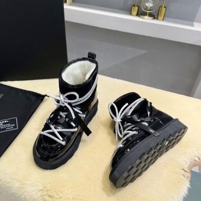 China Cushioning Famous Designer Brand Shoes Co Branded Wear Resistant Wool Uggh Warm Women's Winter Outdoor Snow Boots Brand Shoes for sale