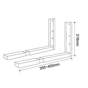 China Microwave Oven Wall Bracket 52x41x24cm for sale