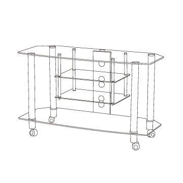 China Factory Professional Movable LCD TV Stand, 32