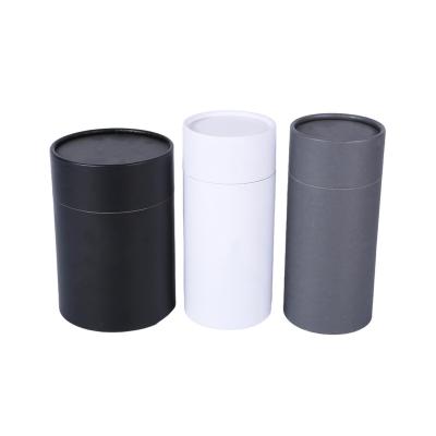 China Free Custom Color Paper Box Packaging Paper Tube Drum Box Biodegradable Food Recyclable Round Paper Packaging for sale