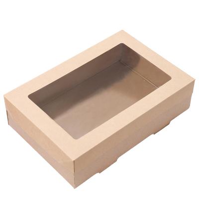 China Recyclable Customizable Packaging Box Disposable Packaging Box Food Container Food Container Environmental Friendly Recyclable Paper Box for sale