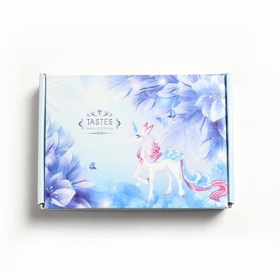 China Recycled Materials Custom Printed Logo Packaging Box Ladies Lingerie Garment Packaging Box Men Ladies Garment Gift for sale