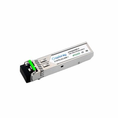 China FTTX DDM 80KM Fiber Optic Transceiver Module 155M LC Single Fiber SFP Module for sale