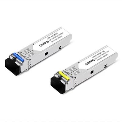 China Hot Pluggable FTTX 2.5G 10km 1310nm/1550nm BIDI SFP Fiber Optic Transceiver for sale