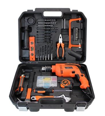 China Durable 38pcs IMPACT DRILL SET Home Use Tool Kit With Electric Drill for sale