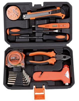 China Durable MINI TOOL SET 9pcs Household Use Tool Kit Tool Box with Safety Hammer for sale