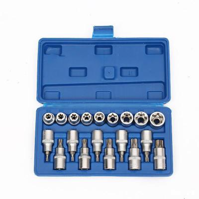 China Durable High Quality 19pcs 1/2 Inch Socket Wrench Set 12.5MM Bit Sockets Torx Sockets&Bits Bits for sale