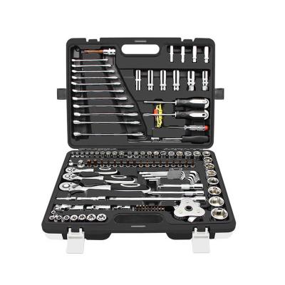 China Auto Repair 1/4 3/8 Professional 1/2 Socket Set 123PCS Blow Case Set Socket Wrench for sale