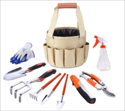 China Excellent Durable 10pcs Cloth Gardening Bundle Set With Watering Box And Garden Scissors for sale