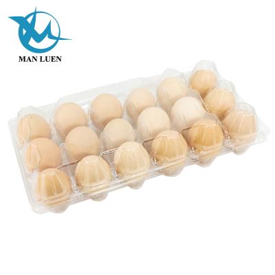 China Disposable Custom Various Size Plastic Egg Crate Tray Disposable Plastic Quail Egg Tray for sale