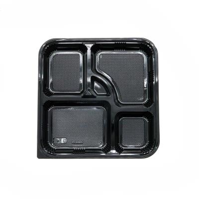 China Japanese Disposable To Go Plastic Food Packet Delivery Togo Takeaway Boxes for sale