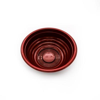 China Japanese disposable biodegradable plastic take away soup bowl with lid for sale