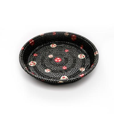 China Disposable Plastic Food Sushi Party Serving Tray With Lid for sale