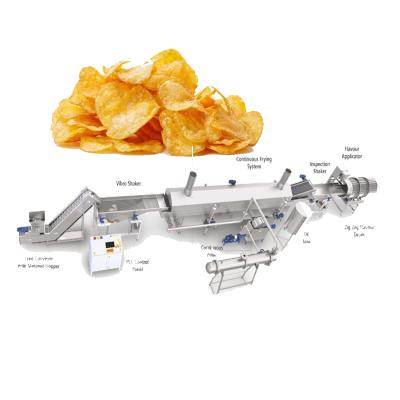 China Frozen French Fries Crispy Sweet French Fries Frying Machine Doritos Production Line for sale