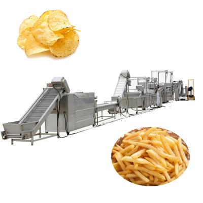 China Automatic Industrial Frozen Food Factory Potato Chips Fryer/Frying Machine French Fries Production Line for sale