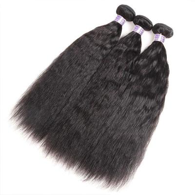 China Wholesale100% Raw Virgin Curly Natural Color Curly Straight Hair, 10A Grade Human Hair Weave Bundles for sale