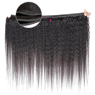 China Cheap Kinky Human Raw Brazilian Hair Bundles 9A Grade Virgin Hair for sale