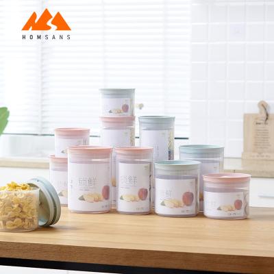 China Modern Custom Food Storage Container With Lids Airtight Plastic Dry Food Storage Containers Set Kitchen Pantry Organization And Storage for sale