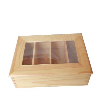 China Good quality handmade custom tea storage box wooden tea box wood for sale