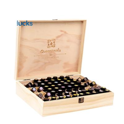 China Handmade Hot Selling Customized Fancy Unfinished Essential Storage Box Wooden Essential Oil Box for sale