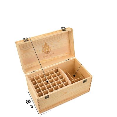 China Handmade Hot Selling Unfinished Wooden Essential Oil Storage Box for sale