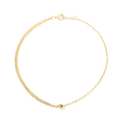 China Trendy Simple Gold Stainless Steel Bracelet Chain Women Irregular Jewelry Summer Lead Free Nickel Free for sale