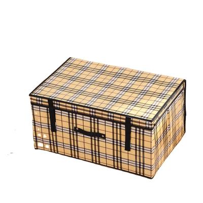 China Viable Factory Wholesale Factory Printed Folding Waterproof Laminated Clothing Storage Box With Lid for sale