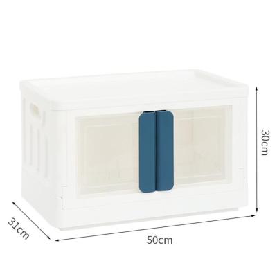 China Folding multifunctional plastic transparent storage cabinet for sundries for sale