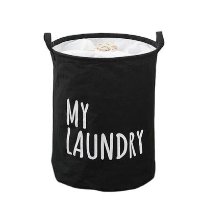 China Minimalist Amazon Garment Dirty Folding Bathroom Bag Storage Basket Folding Laundry Hamper Bag for sale