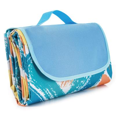 China Portable Wholesale Foldable Beach Mat Oxford Cloth Picnic Mat for sale