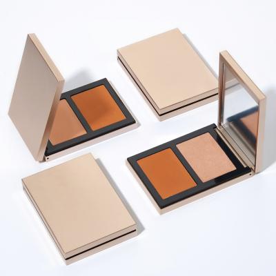 China Waterproof Two Color Toning Logo Shadow Highlighter Full Coverage Bar Liquid Base Private Label Powder Waterproof for sale