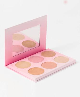 China Waterproof Durable High Pigmented DIY 3/4/6 Colors Blush Palette Vegan Private Label Blush for sale