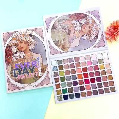 China 42 Color Eyeshadow Paper Book Waterproof Color Eyeshadow Matte Selling Matte Nude Tray for sale